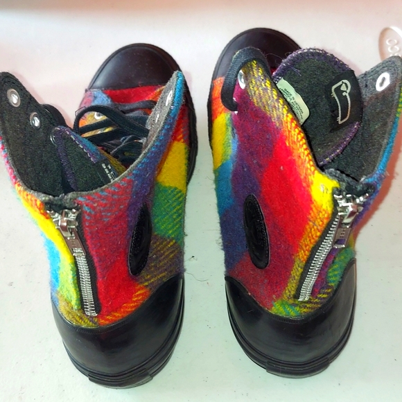 CONVERSE X WOOLRICH  BOOTS SIZE 11 RAINBOW BOOTS - Picture 4 of 6